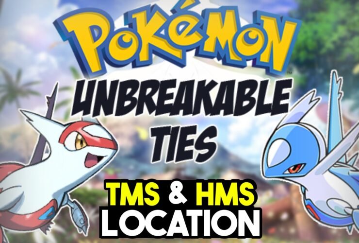 Pokemon Unbreakable Ties TMs & HMs Location